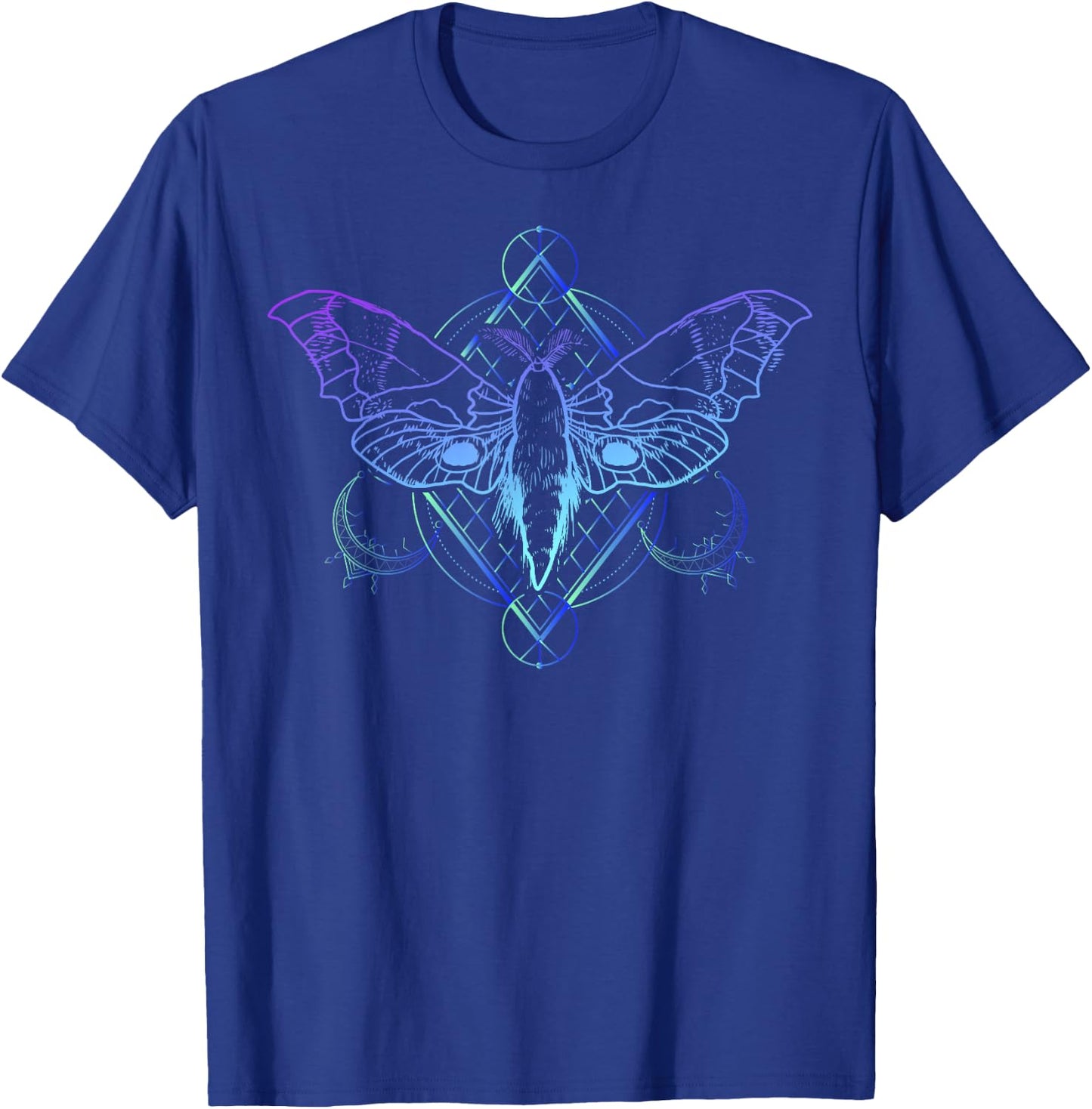 Goth Moth And Crescent Moon Creepy design Gift Goths T-Shirt - T-Shirt | Royal