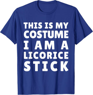 Funny Licorice Stick Costume Halloween Mardi Gras Carnival T-Shirt - T-Shirt | Royal
