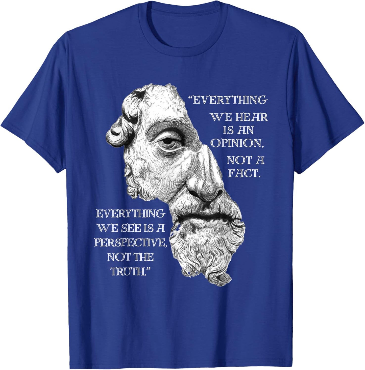 Marcus Aurelius Stoic Philosophy Roman Philosopher's Quote T-Shirt - T-Shirt | Royal