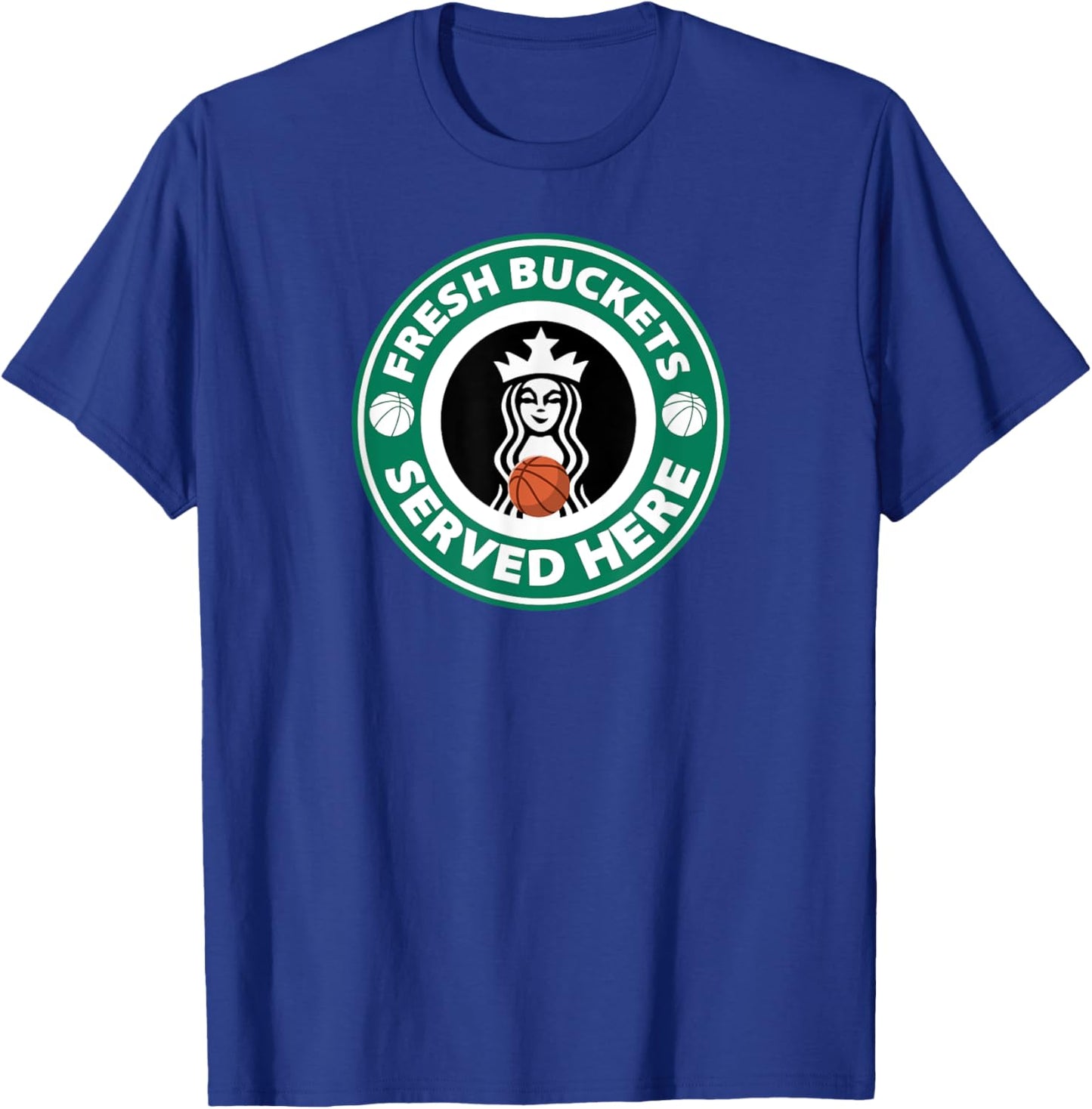 Girls Basketball Funny Logo Serving Buckets cool Teen T-Shirt - T-Shirt | Royal