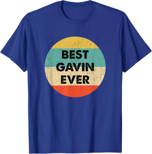 Gavin Name T-Shirt - T-Shirt | Royal