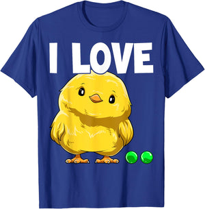 I Love Chickpeas Chick And Peas Chick With Peas Chickpeas T-Shirt - T-Shirt | Royal