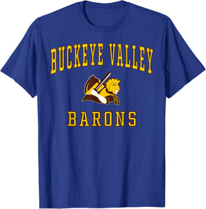 Buckeye Valley High School Barons C1 T-Shirt - T-Shirt | Royal