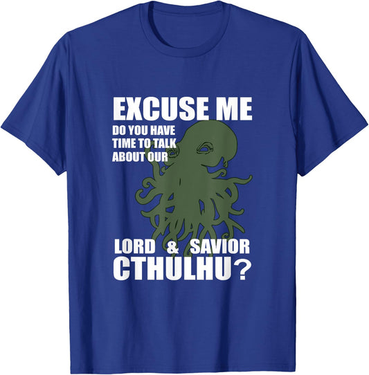 Cthulhu the Lord & Savior Funny Religion Parody Jehova T-Shirt - T-Shirt | Royal