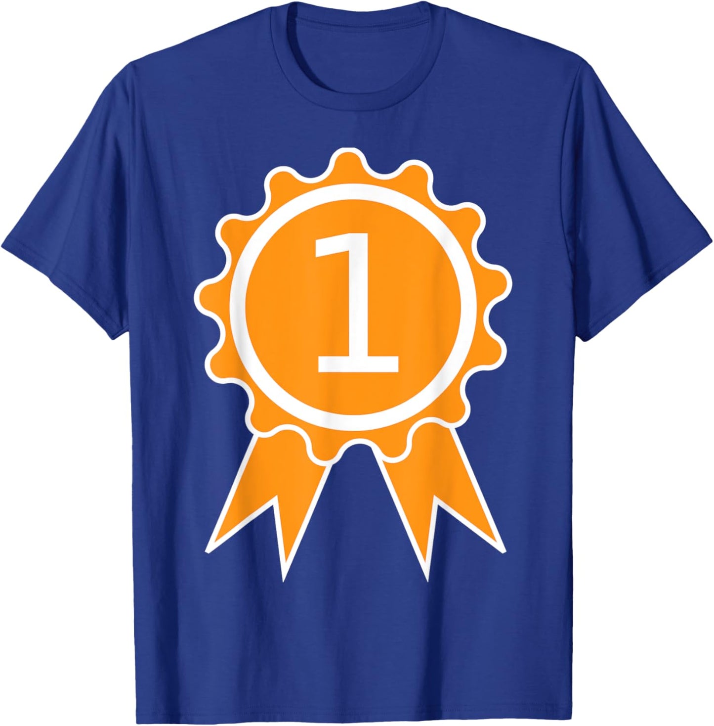 First 1st Place Trophy Ribbon Award T-Shirt - T-Shirt | Royal