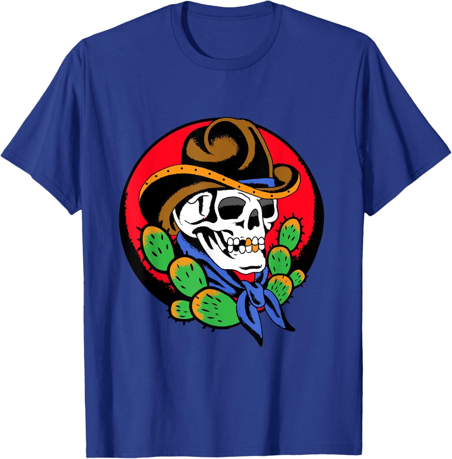 Cowboy Skull Western Traditional Tattoo Artist Tattooist Alt T-Shirt - T-Shirt | Royal