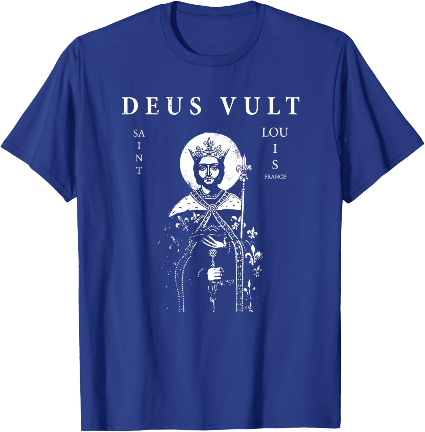 St. Louis IX "Deus Vult" T-Shirt - T-Shirt | Royal