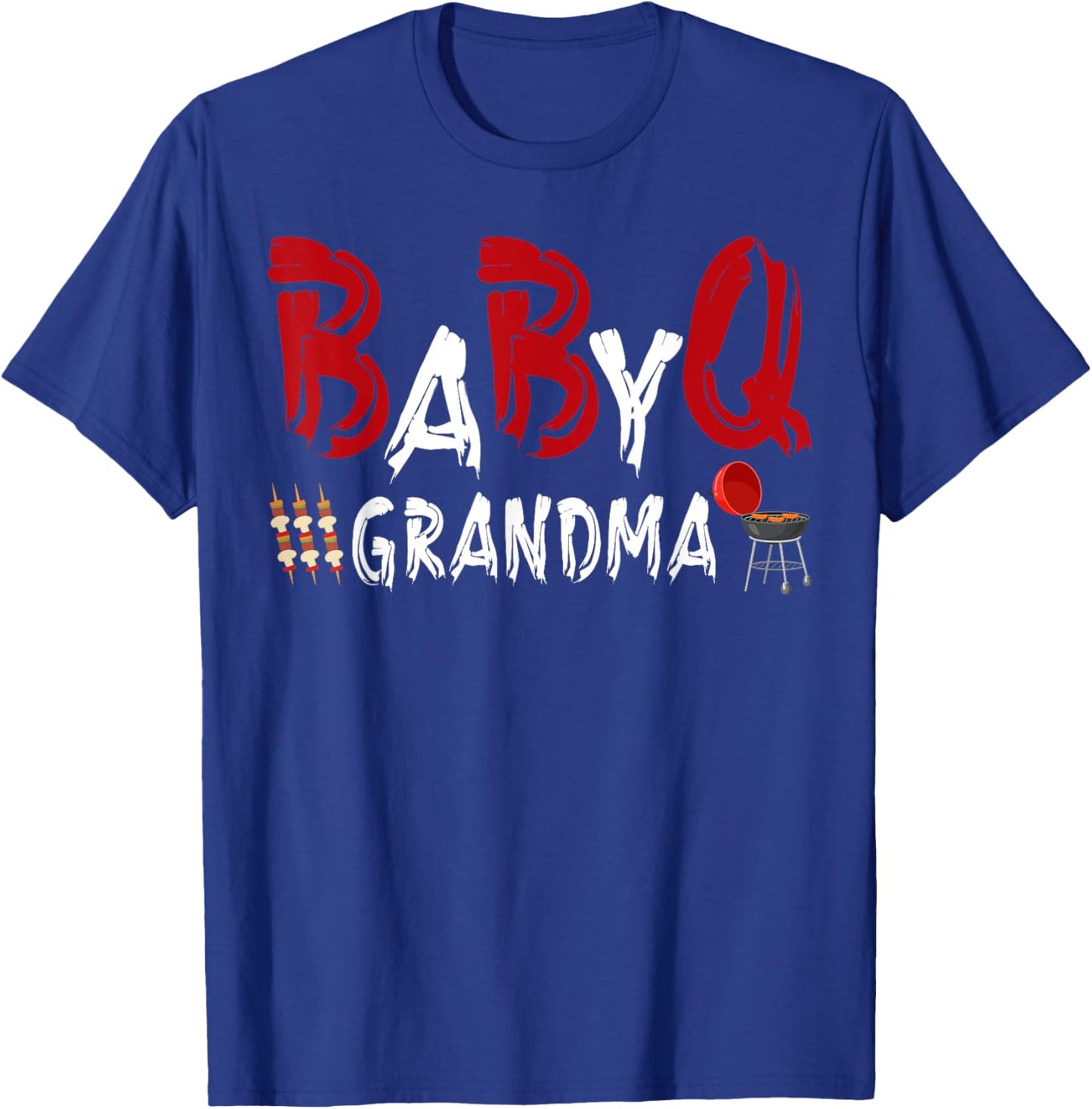 Grandma Baby BBQ Shower Themed Family Matching Barbecue T-Shirt - T-Shirt | Royal