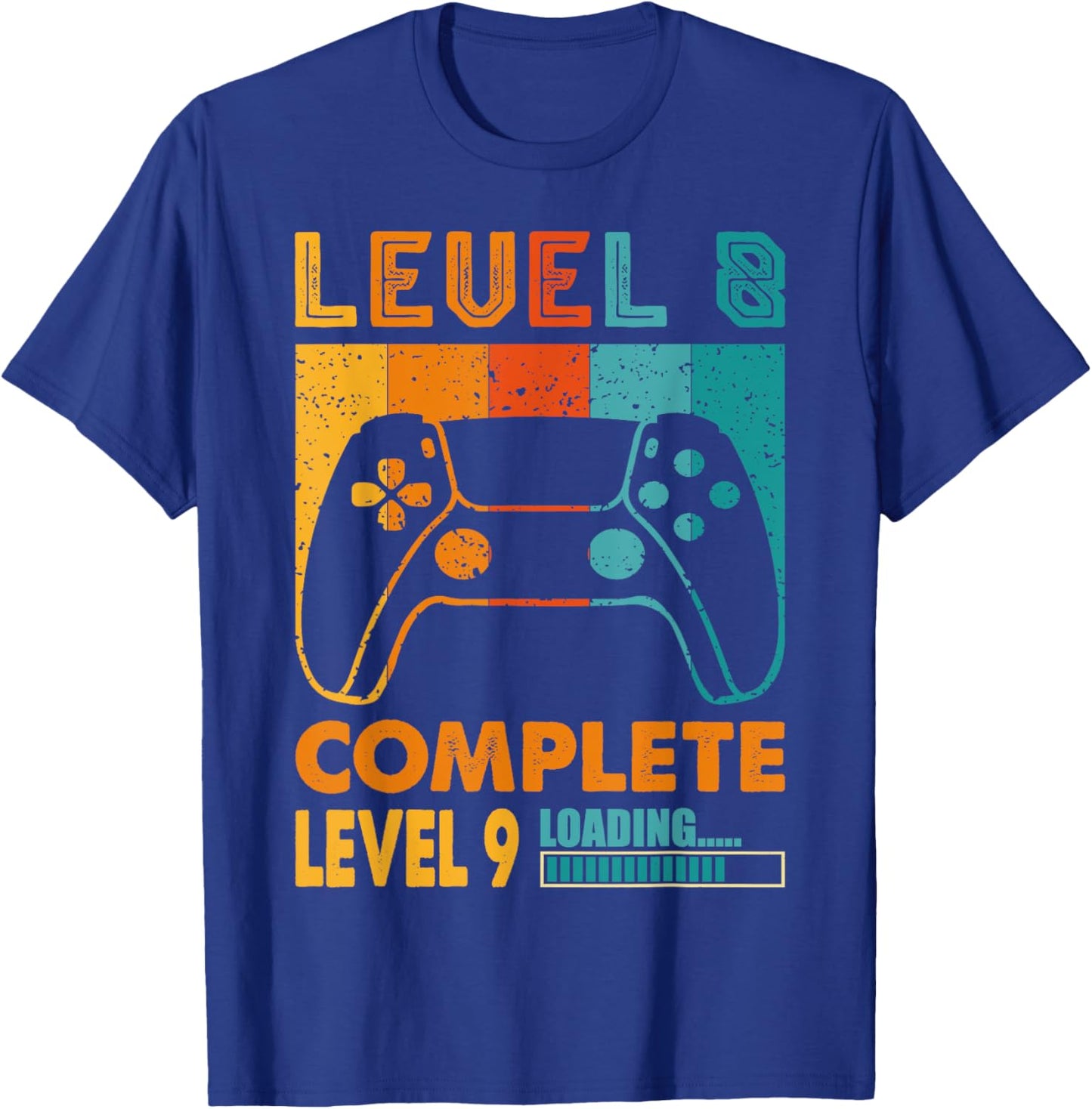 Level 8 Complete Level 9 Loading 8th Wedding Anniversary T-Shirt - T-Shirt | Royal