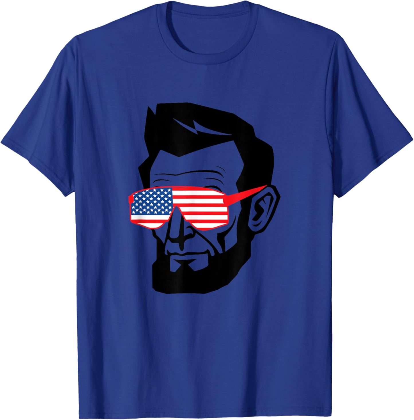 Funny Abraham Abe Lincoln Shirt July 4th Funny Men's Boys T-Shirt - T-Shirt | Royal
