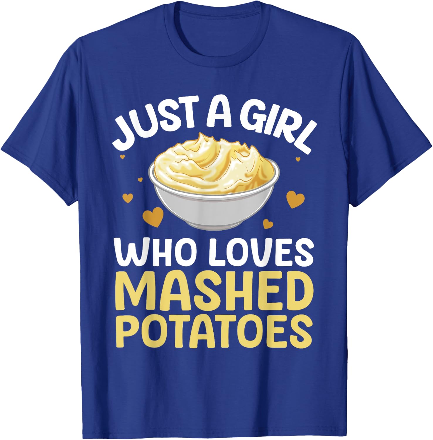 Mashed Potato Art Girls Thanksgiving Mashed Potato T-Shirt - T-Shirt | Royal