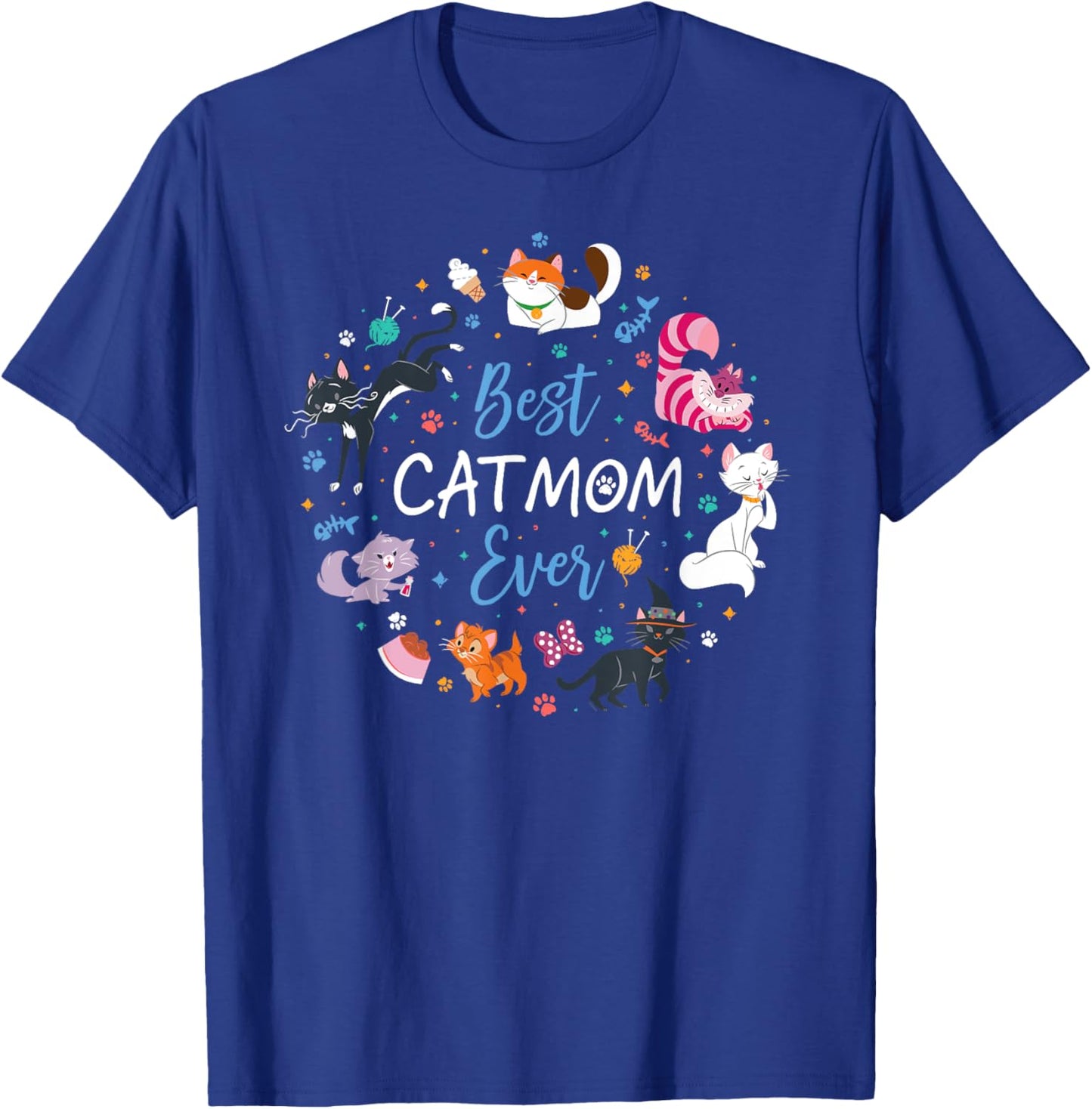 Disney Pet Parent Mother’s Day Disney Cats Best Cat Mom Ever T-Shirt - T-Shirt | Royal