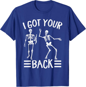 I've Got Your Back Skeleton Halloween I've Got Your Back T-Shirt - T-Shirt | Royal