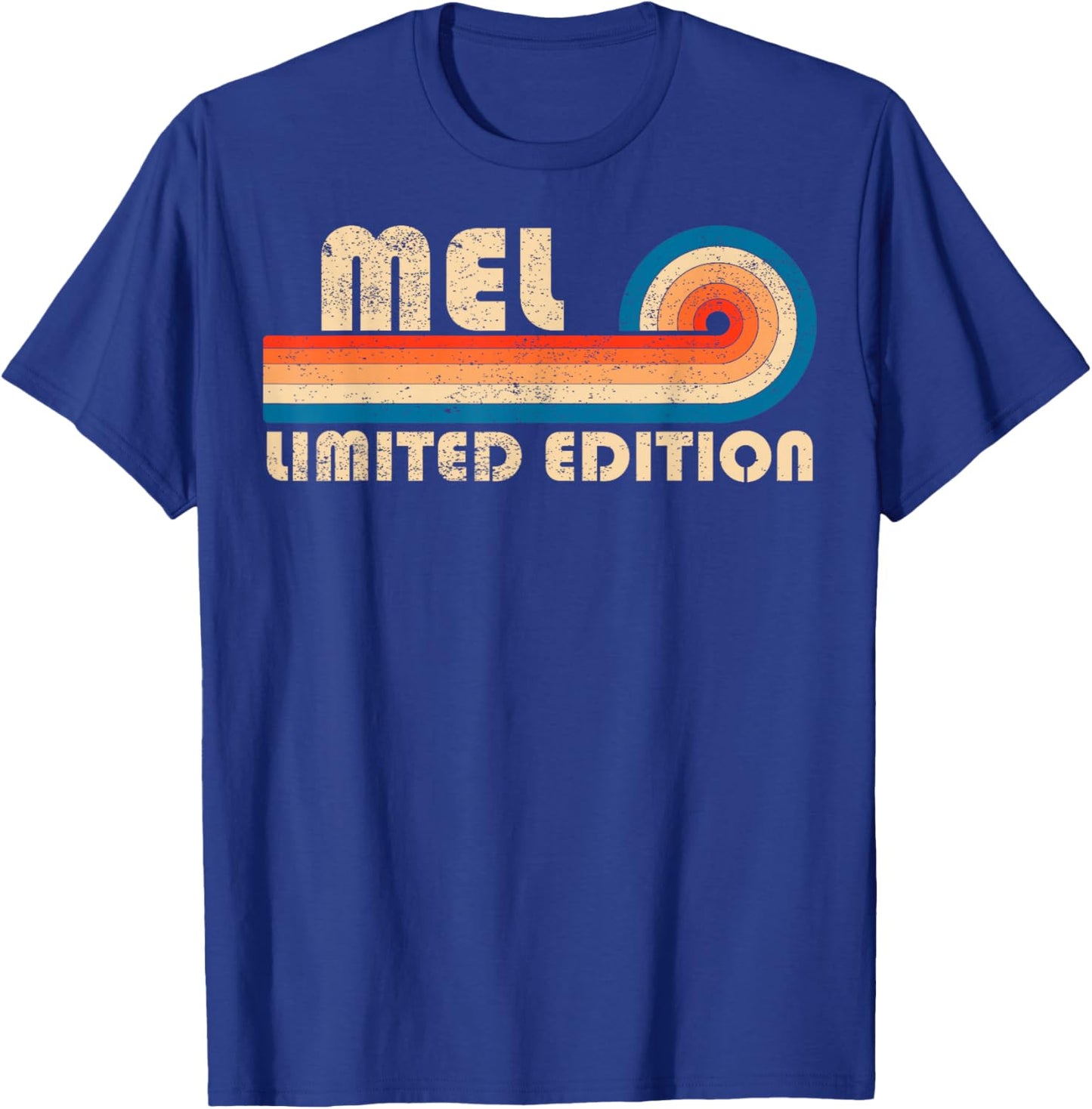 MEL Retro 70s 80s Sunset Stripe T-Shirt - T-Shirt | Royal