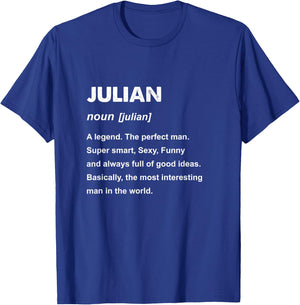 Julian Name T-Shirt - T-Shirt | Royal