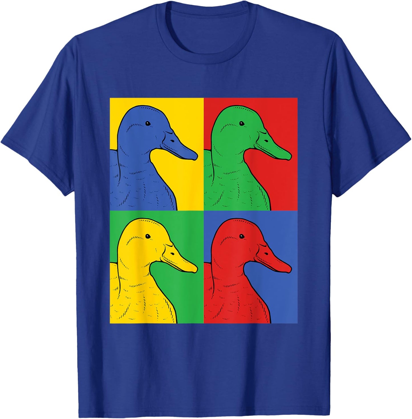 Mallard Pop Art - Retro Duck T-Shirt - T-Shirt | Royal
