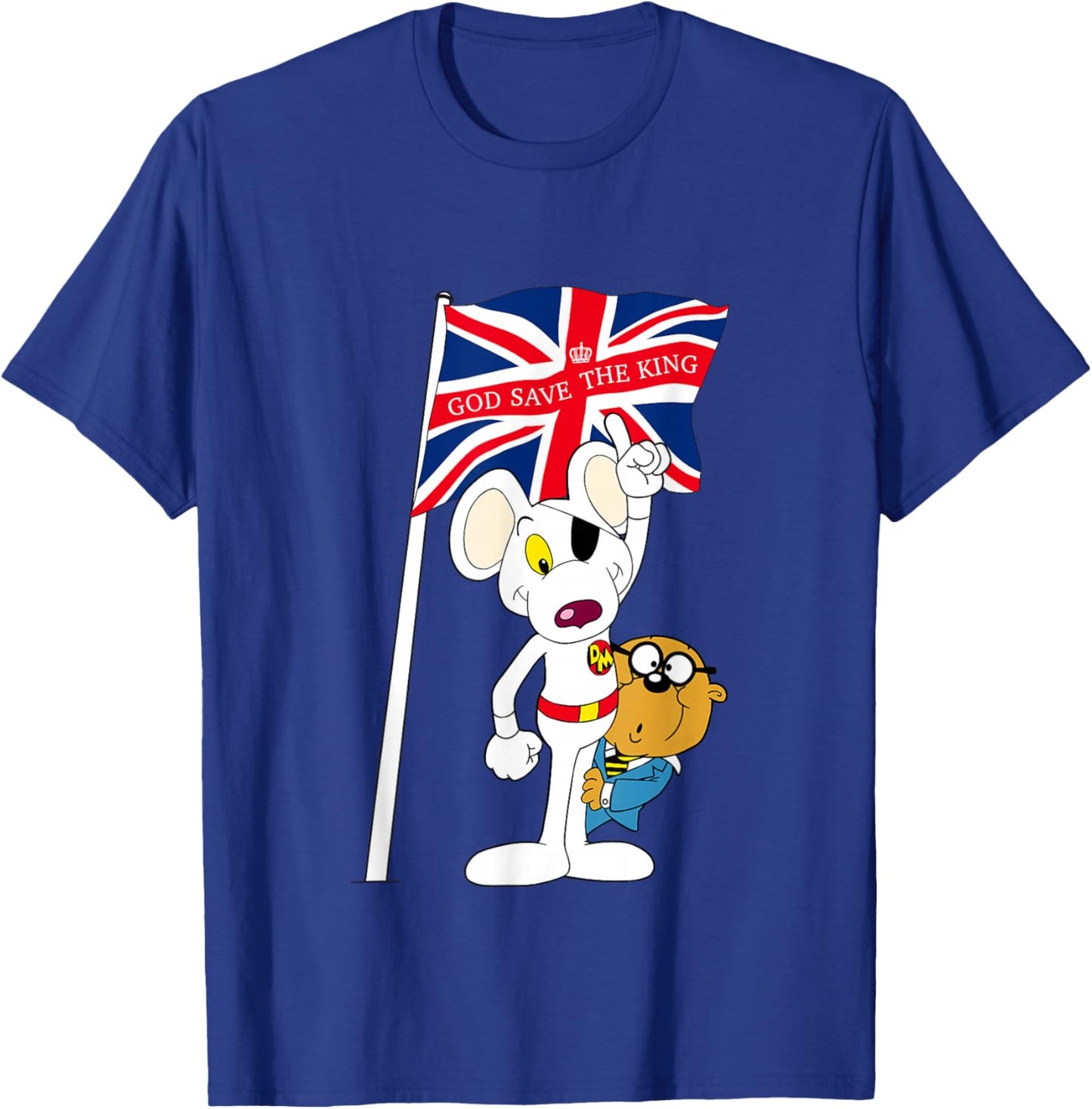 Danger Mouse Union Jack Flag God Save The King T-Shirt - T-Shirt | Royal