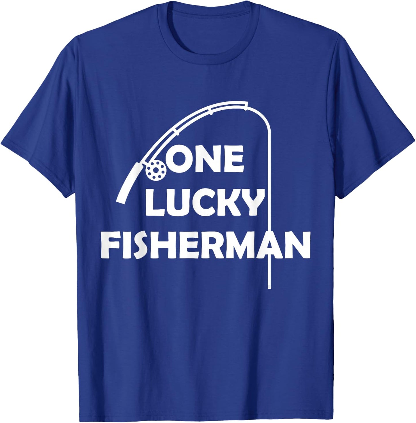 One Lucky Fisherman Best Catch Of His Life For Couples Set T-Shirt - T-Shirt | Royal