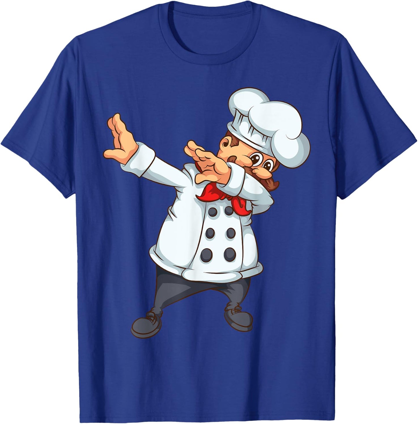 Cute Dabbing Chef | Funny Dab Dance Pastry Cook Food Gift T-Shirt - T-Shirt | Royal