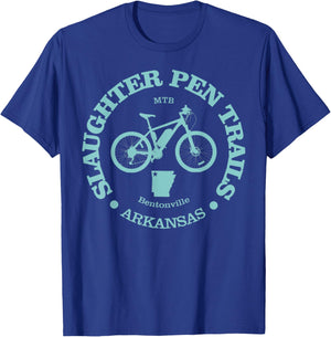 Slaughter Pen Trails Funny Cycling Mountain Biking T-Shirt - T-Shirt | Royal