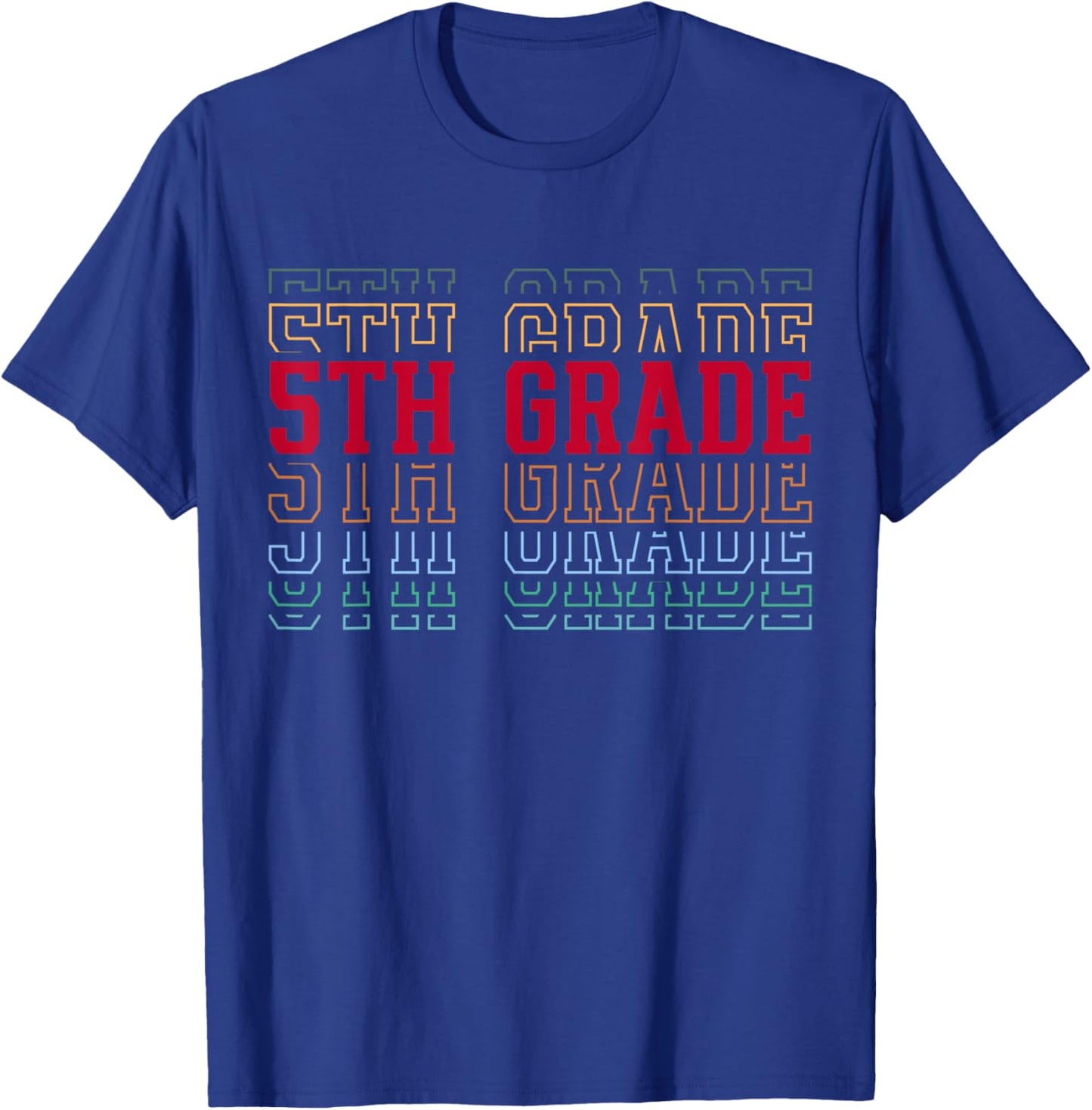 5th Grade Team Fifth Grader Back to First Day of School T-Shirt - T-Shirt | Royal