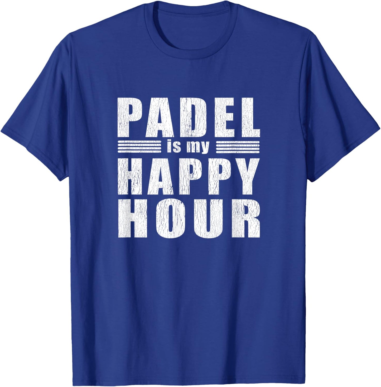 Funny Padel Inspired Happy Hour Practice Meme Gag Gift T-Shirt - T-Shirt | Royal