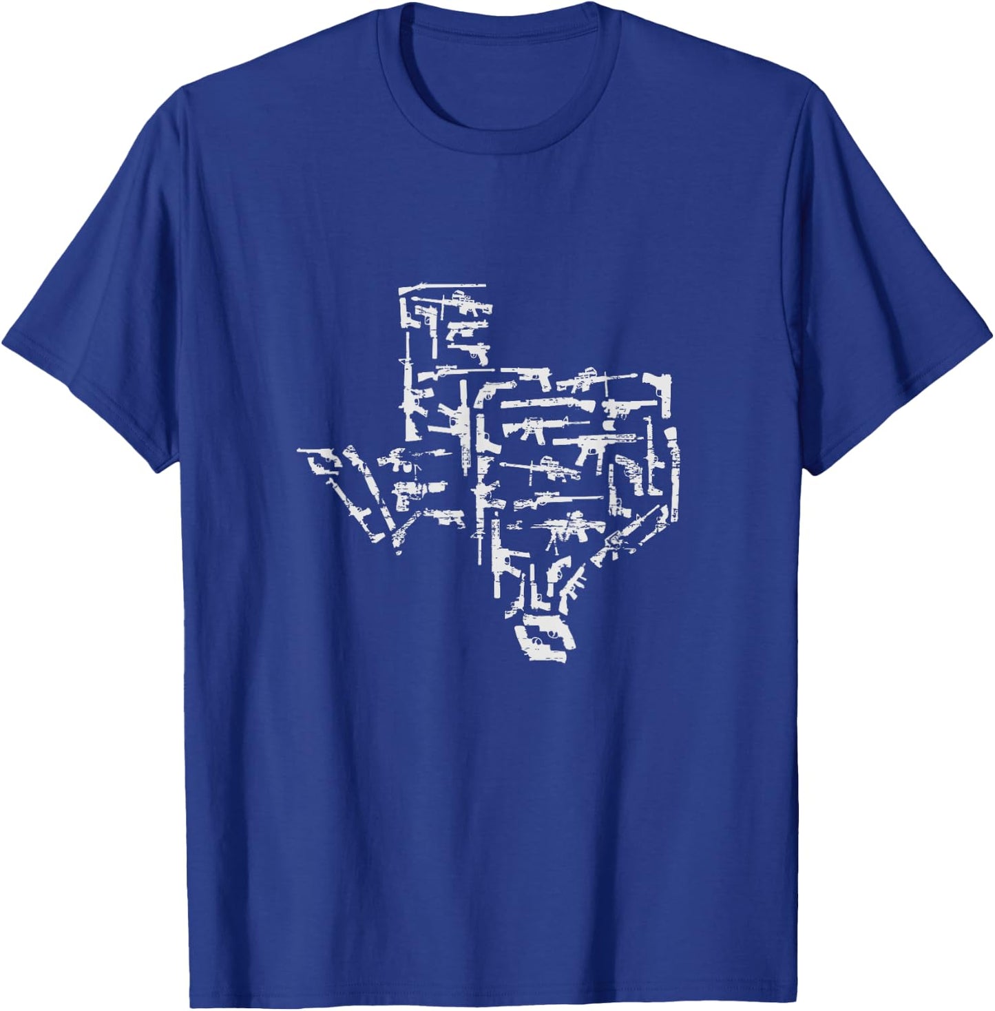 Patriotic Texan Guns USA Gift Texas T-Shirt - T-Shirt | Royal