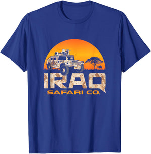 Iraq Veteran Safari Club Army Vet Gift T-Shirt - T-Shirt | Royal