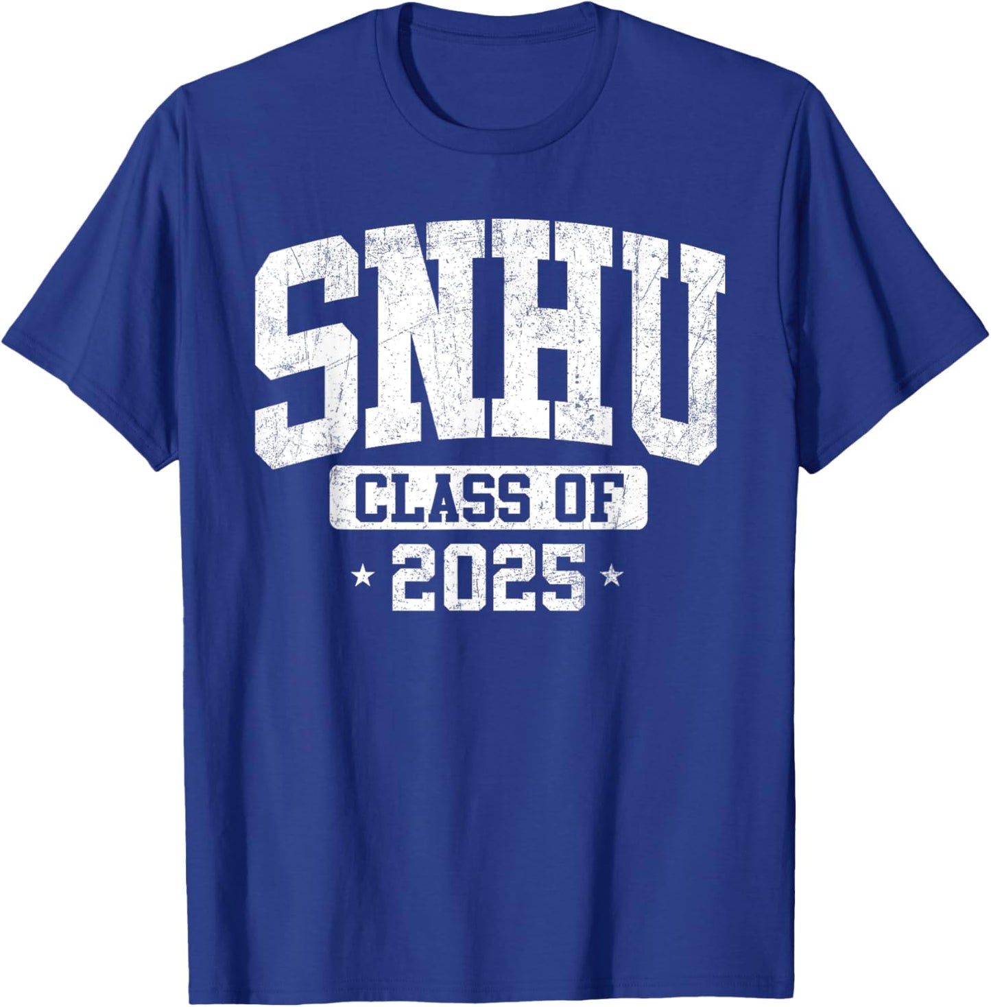 SNHU SNH University Class of 2025 Graduate Arch Vintage T-Shirt - T-Shirt | Royal