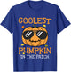Kids Coolest Pumpkin In The Patch Halloween Costume Toddler Boys T-Shirt - T-Shirt | Royal