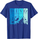 Diver Periodic Table Scuba Diving Enthusiast T-Shirt - T-Shirt | Royal