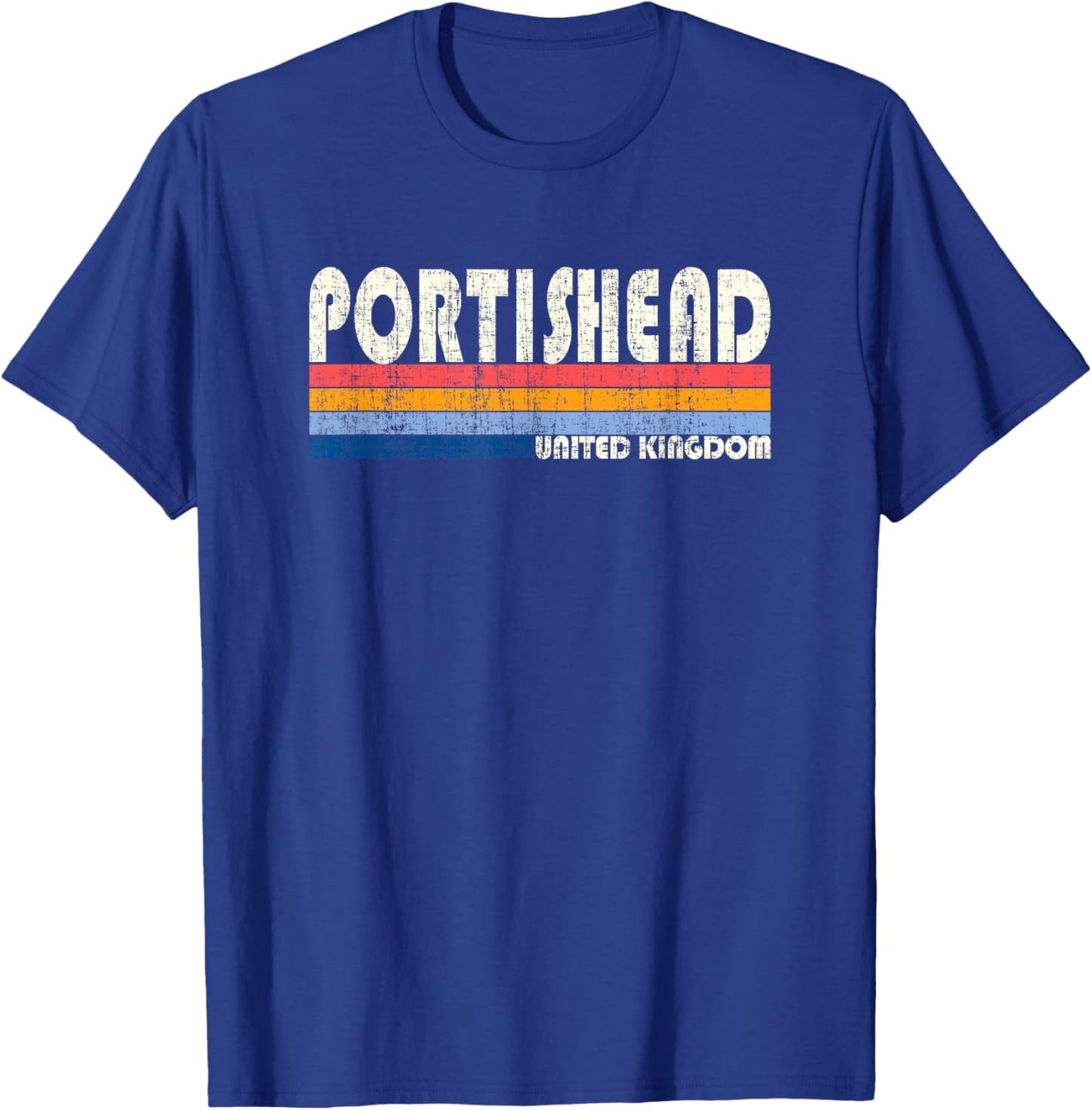 Retro Vintage 70er 80er Jahre Style Portishead, Großbritannien T-Shirt - T-Shirt | Royal