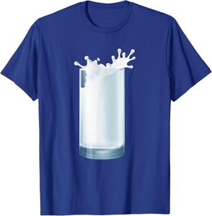 Glass of Milk Couple Matching Halloween Party DIY Costume T-Shirt - T-Shirt | Royal