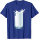 Glass of Milk Couple Matching Halloween Party DIY Costume T-Shirt - T-Shirt | Royal