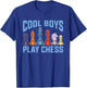 Farbenfrohe Schachfiguren Schachspieler Jungen Schach T-Shirt - T-Shirt | Royal