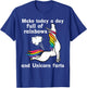 A Day Full Of Rainbows And Unicorn Farts Funny Farting T-Shirt - T-Shirt | Royal