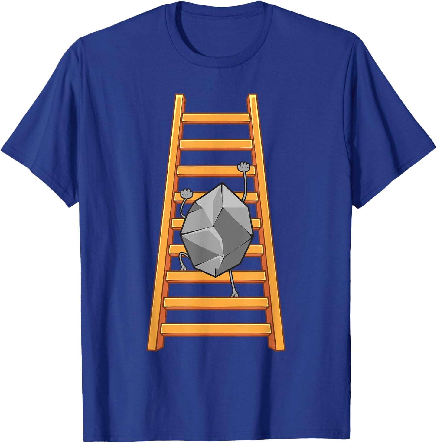 Funny Rock Climbing Women Climber Ladder Bouldering T-Shirt - T-Shirt | Royal