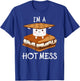 I'm A Hot Mess Smores Shirt Camping Lover Marshmallow Smores T-Shirt - T-Shirt | Royal