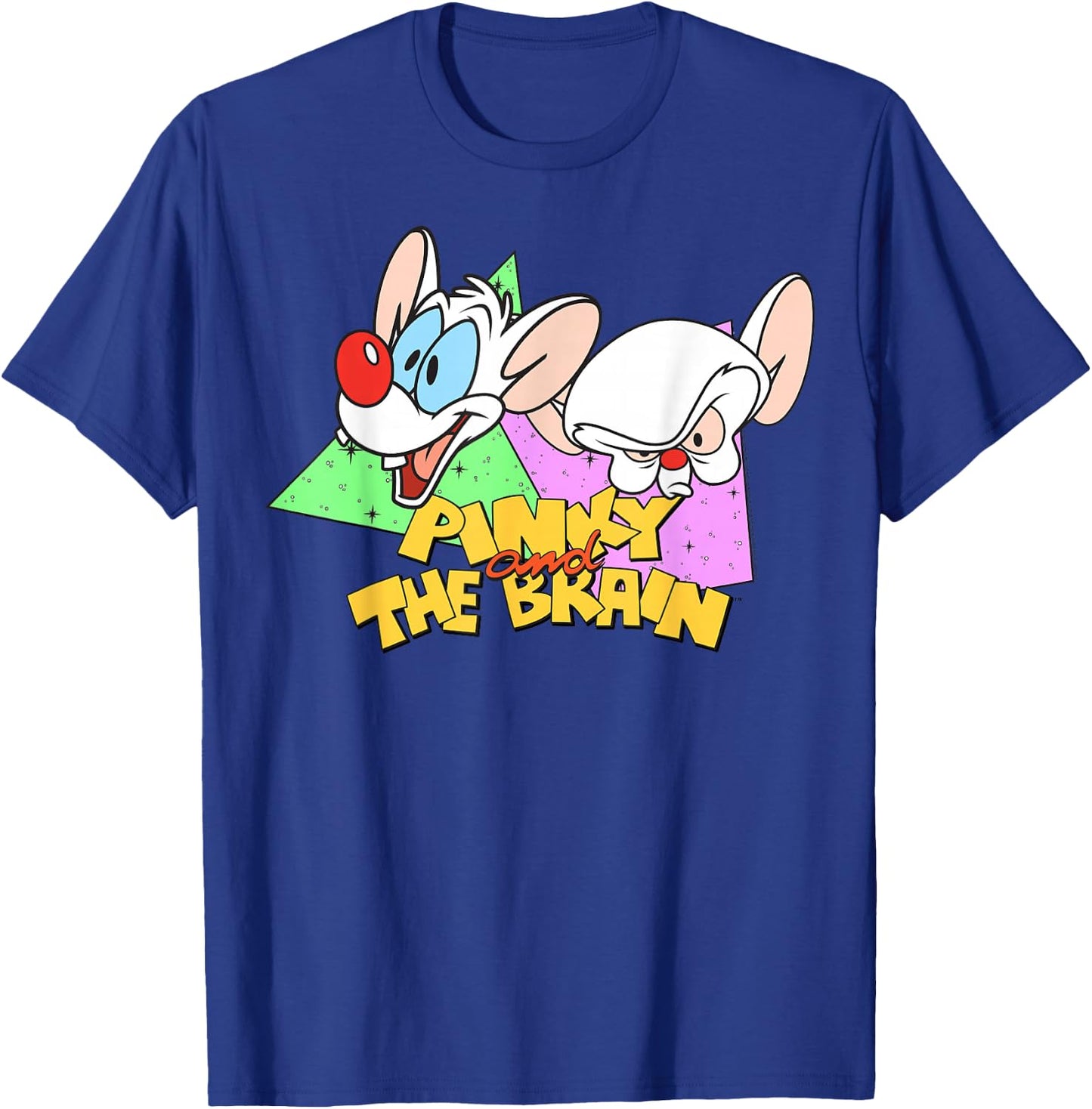 Pinky and The Brain Retro Portrait Logo Small T-Shirt - T-Shirt | Royal