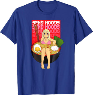 Spicy Ramen Bowl Lewd Noodle Send Noods Kawaii Ecchi Hentai T-Shirt - T-Shirt | Royal