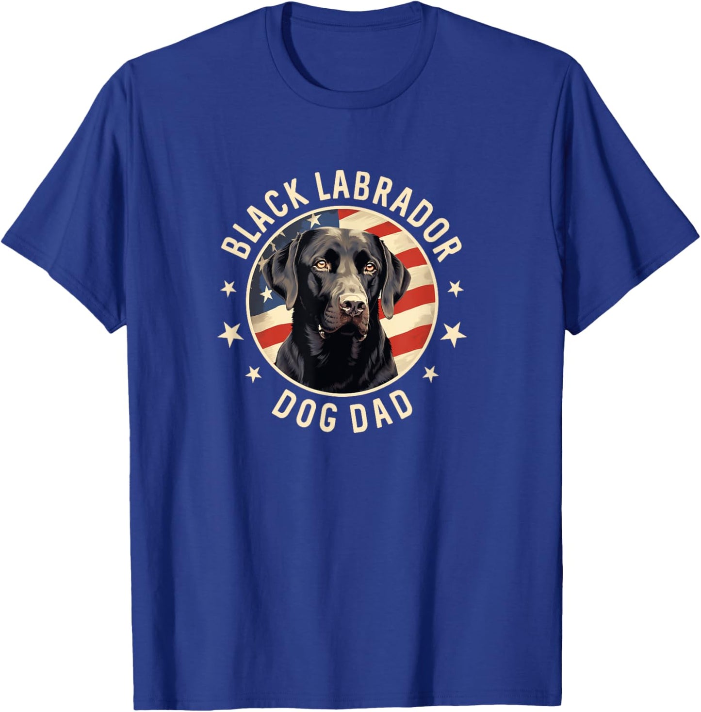 Black Lab Gifts Men, Black Labrador Retriever Dog Dad T-Shirt - T-Shirt | Royal