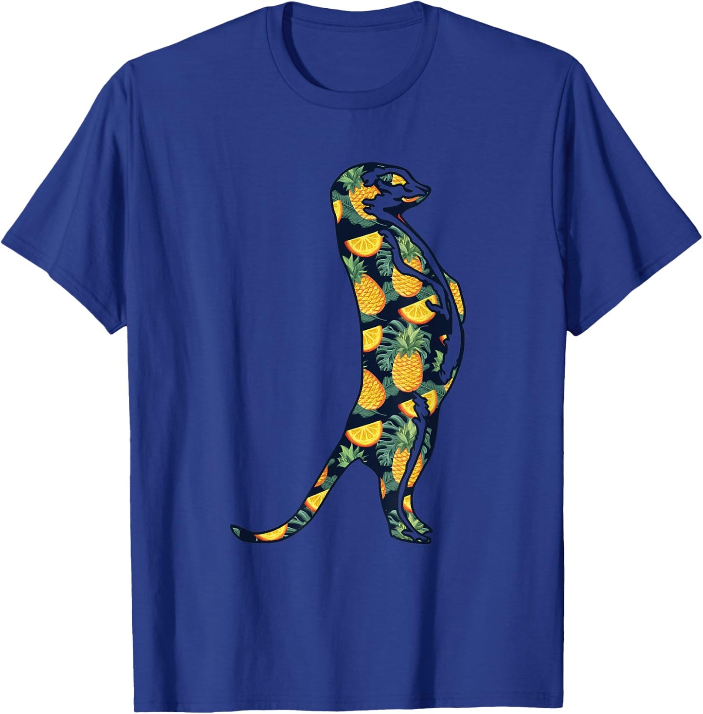 Pineapple Hawaiian Meerkat Women Men Print Mierkat Girl Gift T-Shirt - T-Shirt | Royal