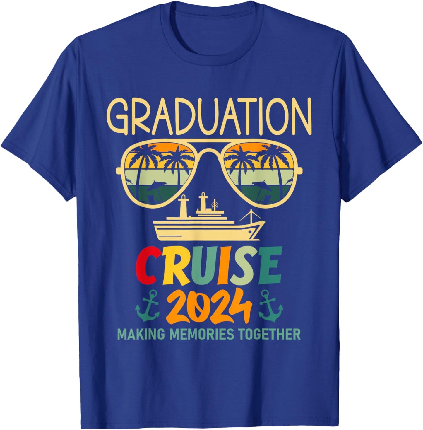 Graduation Cruise 2024 Summer Senior Grad Cruise 2024 Trip T-Shirt - T-Shirt | Royal