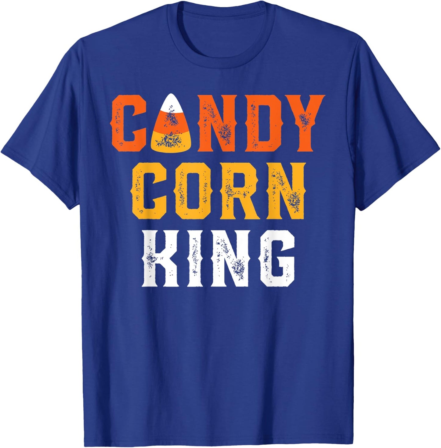 Halloween Candy Corn King Funny Retro T-Shirt - T-Shirt | Royal