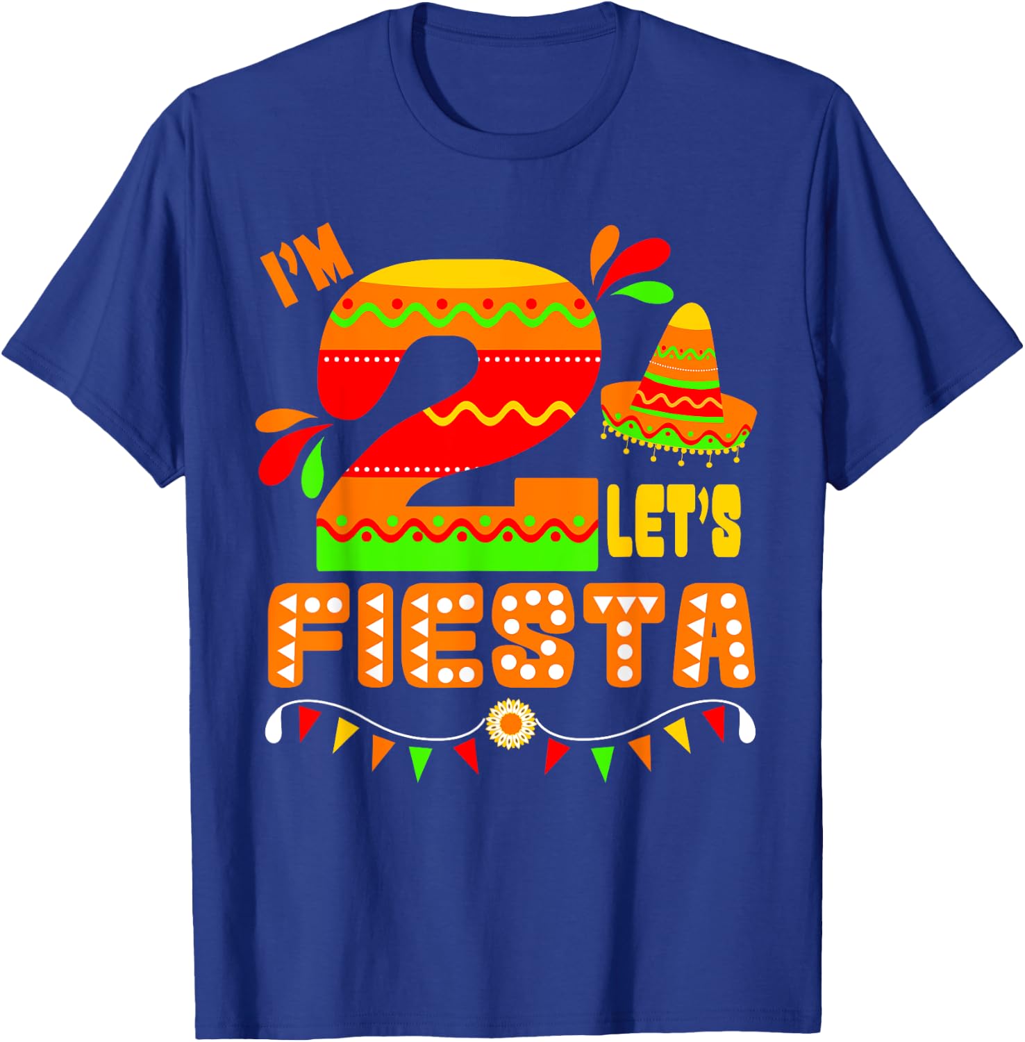 I'm Dos Taco Twosday Shirt 2nd Birthday Gift Kids Boy Girl T-Shirt - T-Shirt | Royal