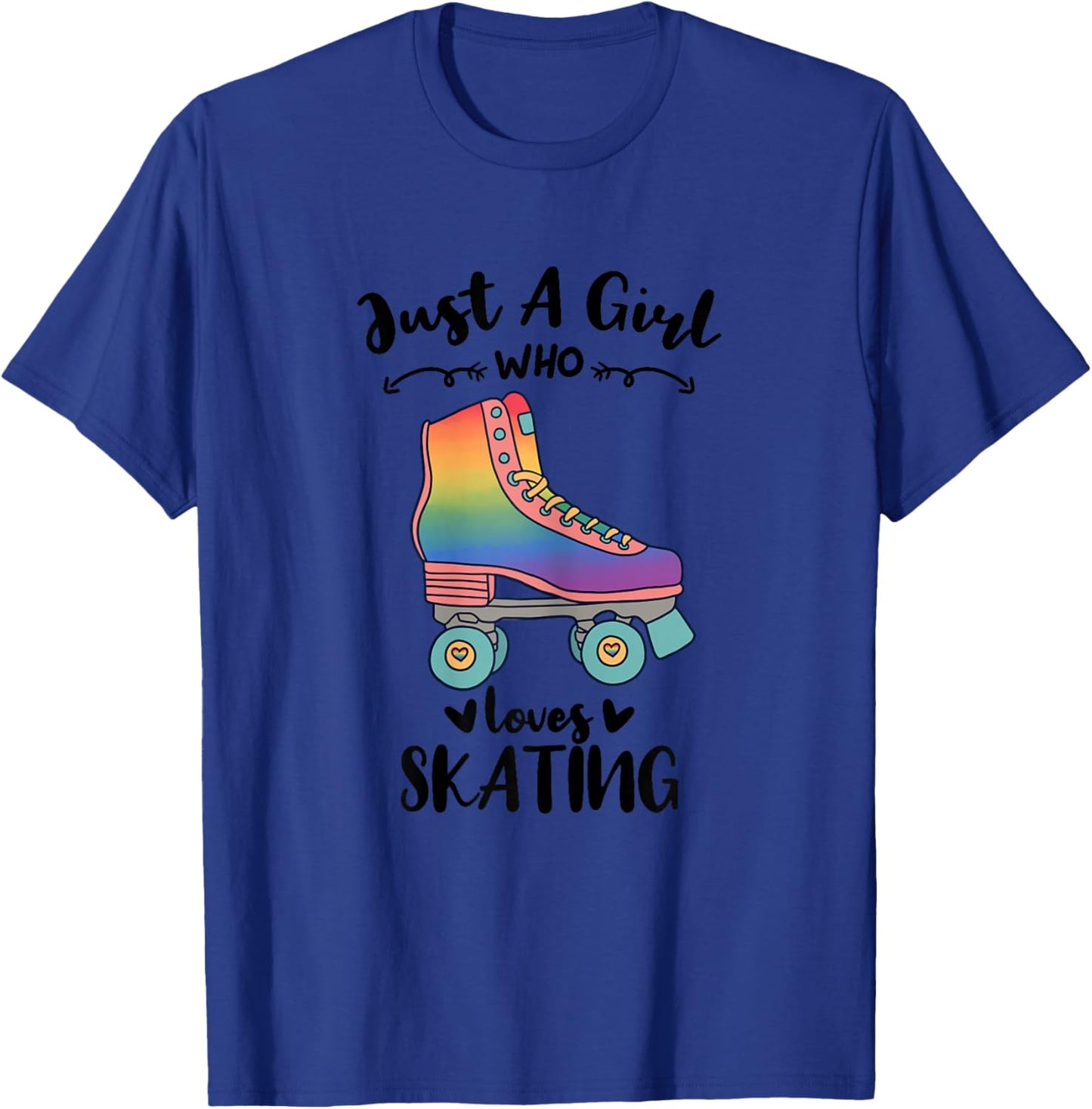 Just A Girl Who Loves Skating Roller Girl T-Shirt - T-Shirt | Royal