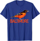 Baltimore Maryland Lord Baltimore Oriole Eye T-Shirt - T-Shirt | Royal