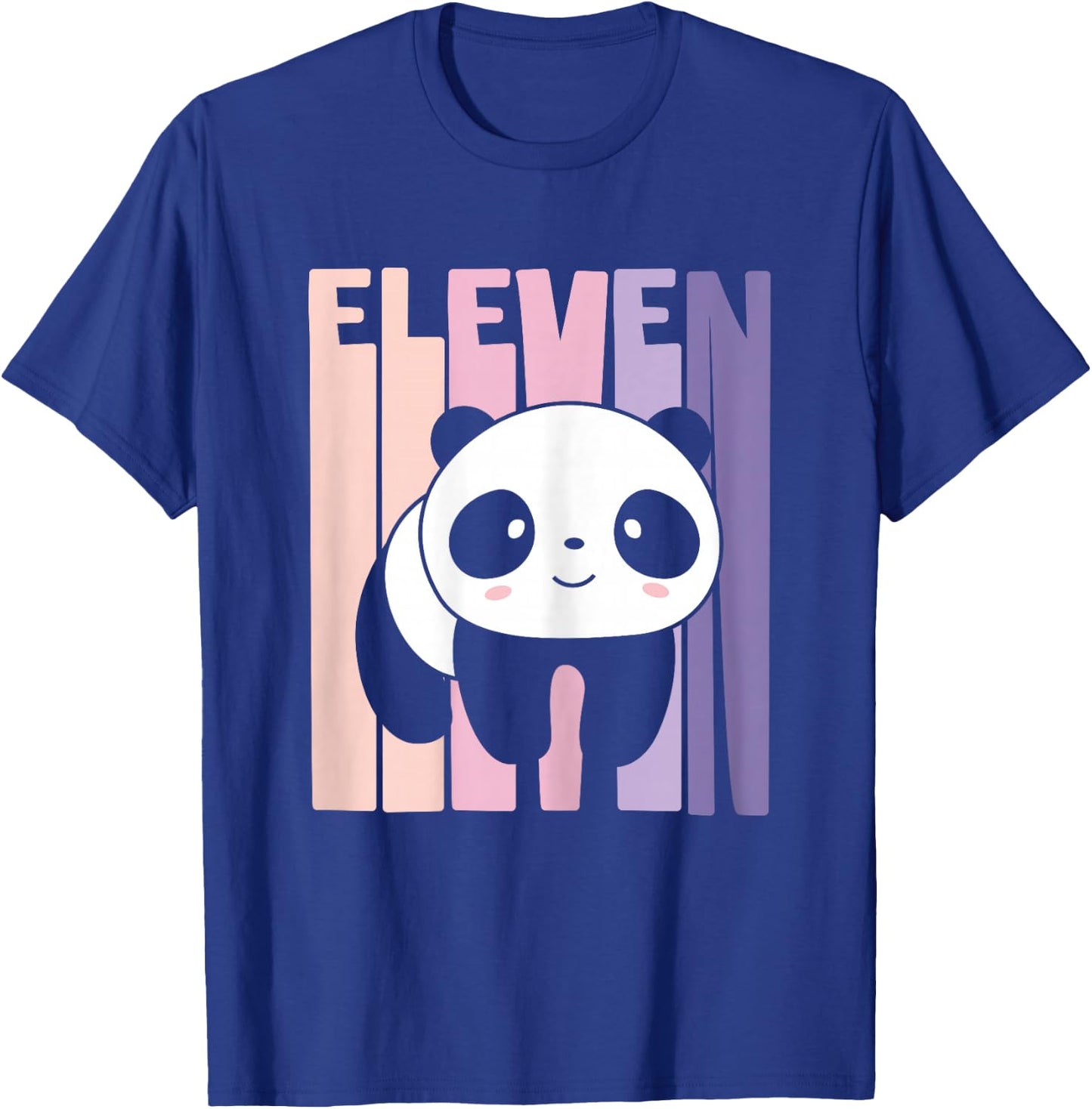 11th Birthday Girl Cute Panda Panda Bear 11 Years Old T-Shirt - T-Shirt | Royal