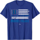 USA Flag Bat Miguel Rojas Los Angeles Baseball MLBPA T-Shirt - T-Shirt | Royal