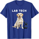 Funny Lab Tech Design featuring a Labrador Dog for Scientist T-Shirt - T-Shirt | Royal